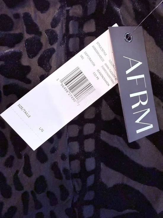 AFRM Leopard Velvet Mini Skirt - Picture 4 of 4